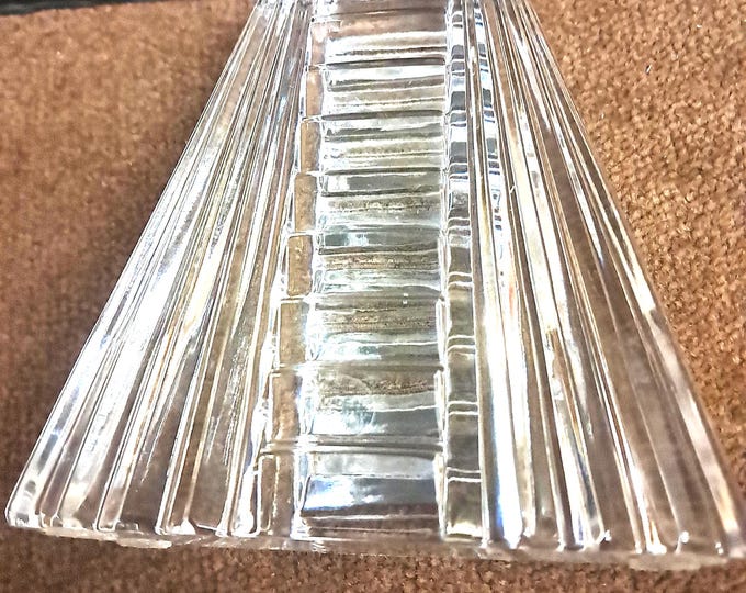 Waterford  Crystal Art Deco  Tower  Paperweight