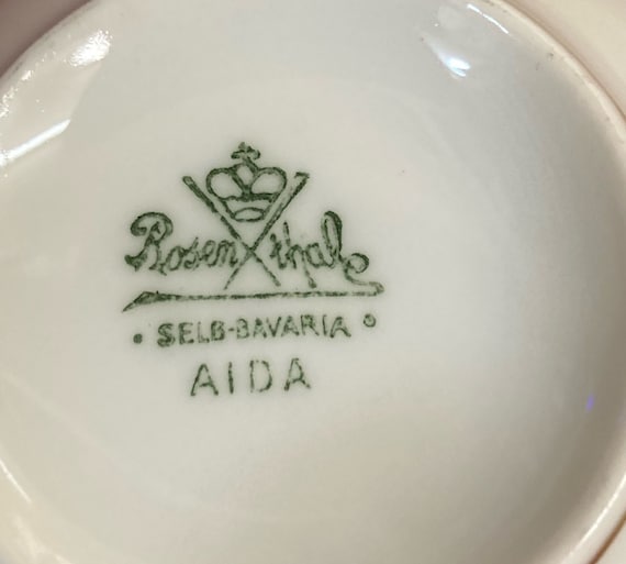 Set of Rosenthal Selb Bavaria Donatello Tea Cup and Saucers Gold