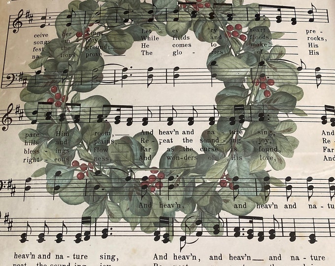 Classic Christmas Hymn With The Joy To The World Art Print!