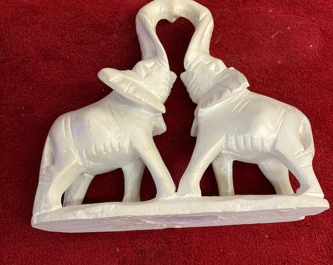 Kissing Elephants Figurine