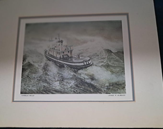 James A McBeath Harbour Bond Print