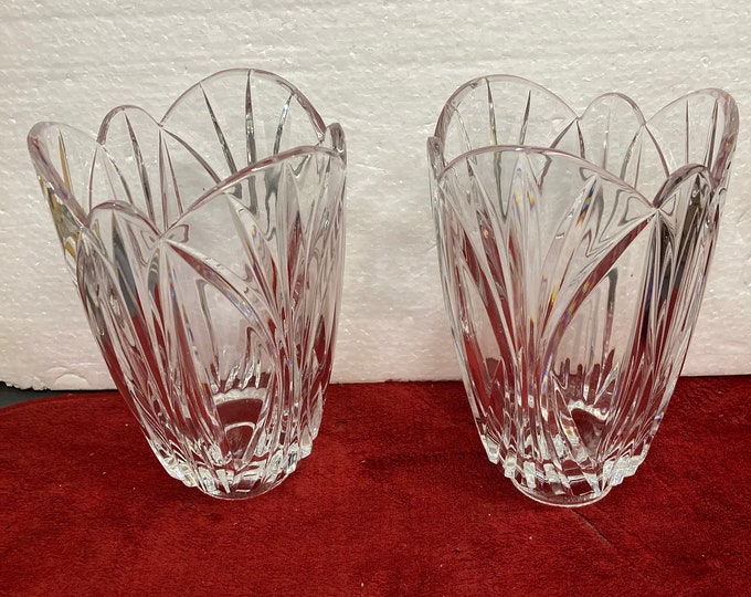 Set of Crystal Candle Holders