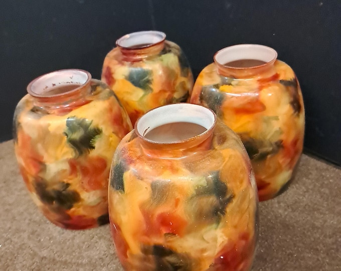 4 Hand Painted  Floral , Elegant Lamp Shades