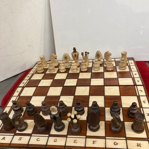 Premium Quality Wooden Chess Set, Handcrafted Classic Game Chess Intelligence