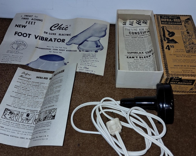 1950 Sibert Infra-Red Heat Massager With Original Box
