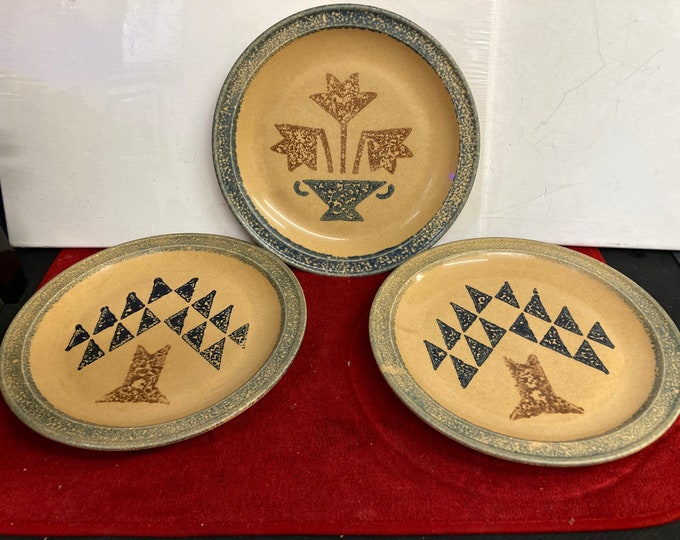 3 PFALTZGRAFF Stoneware Dinner Plates