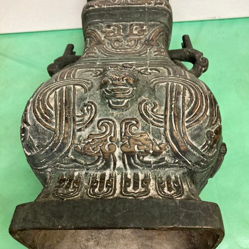 Oriental Cast Iron shops Open Vase