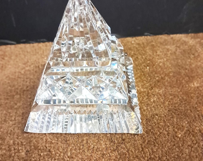 Waterford Crystal Pyramid Paperweight