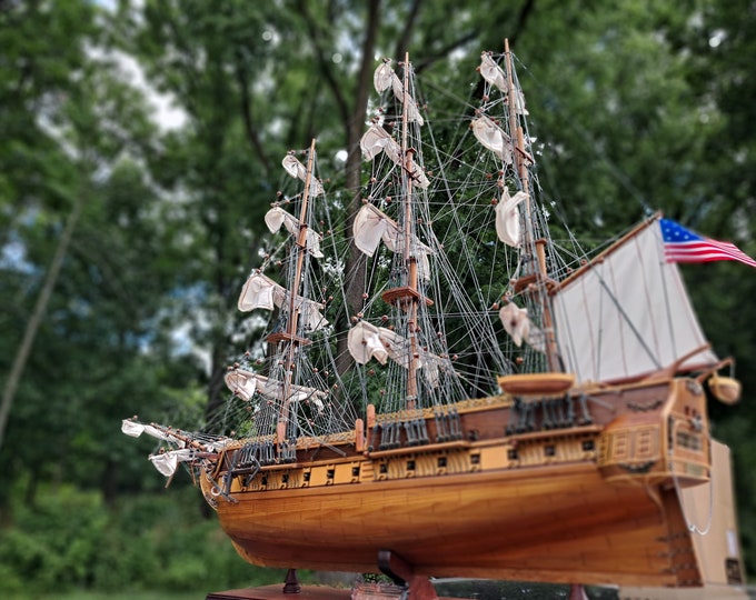 USS Constitution " Old Ironside ' Tall Handmade Model