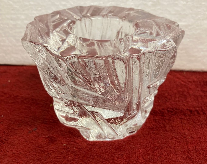 Orrefors Crystal Candle Holder