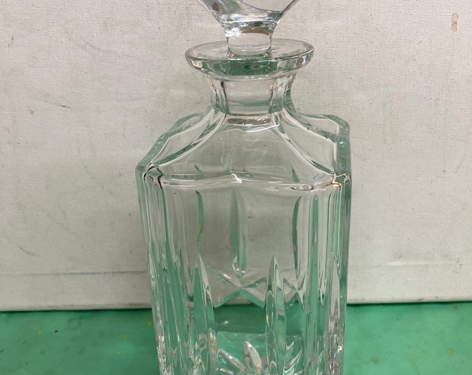 Decanter By Atlantis - Miguel- Square Whiskey Decanter 11" WITH STOPPER RARE