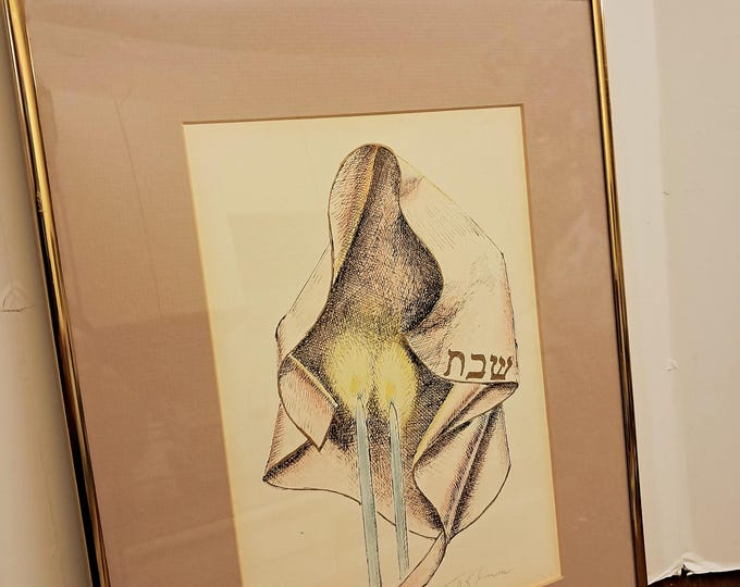 Ted Kliman  , Shabbat ,Signed  Limited Edition  ( 1/ 180 ) Lithograph