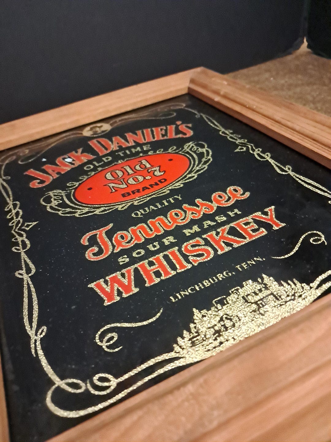 Jack Daniel's Old No.7 Tennessee Sour Marsh Whiskey Mirror Decor