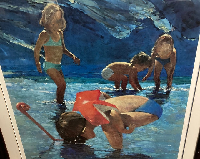 Robert Heindel , Signed  & Numbered " A Day At The  Beach "Lithograph