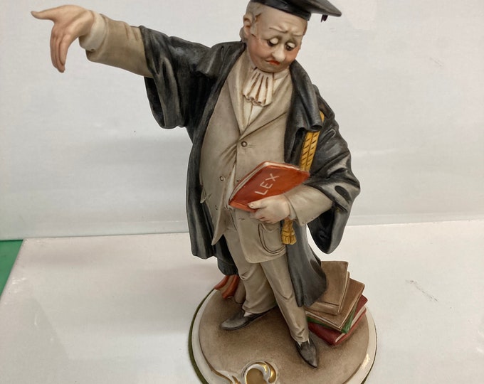 Capodimonte Porcelain Statue of Professor