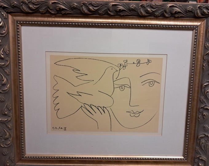 Pablo Picasso - Face of Peace -Offset Print