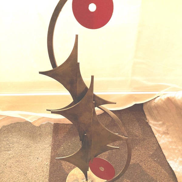 Handmade Modern Abstract Metal Sculpture