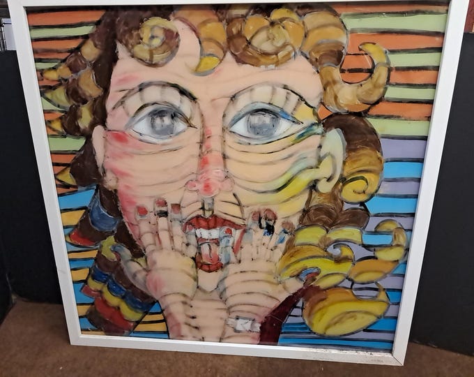 Yoko Komori Olson  Original  Glass Art Work Painting