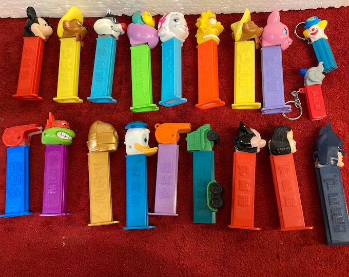 19 Vintage Pez Candy Dispensers
