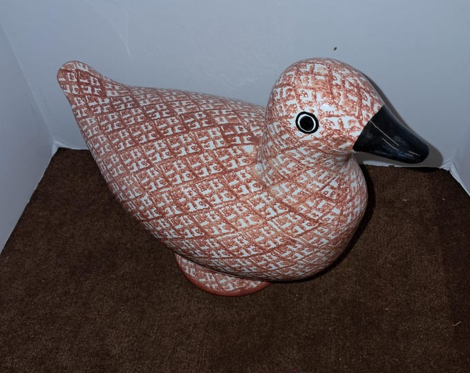 Paul Hanson Graphic Print Italian Ceramic Duck