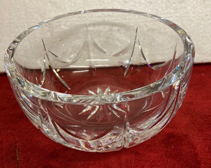 Heavy   Vintage Crystal Bowl