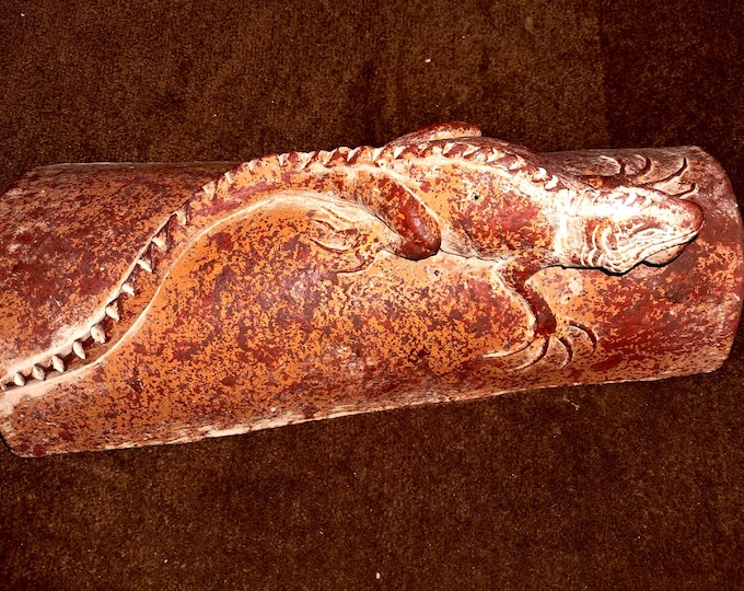 Handmade Sculpture of   Lizard in Sandstone.