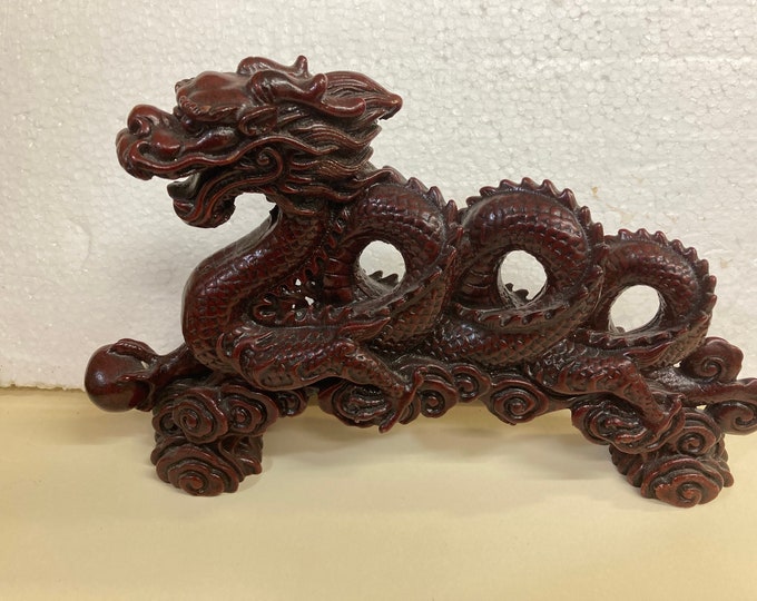 Vintage Chinese Folklore  Dragon Figurine