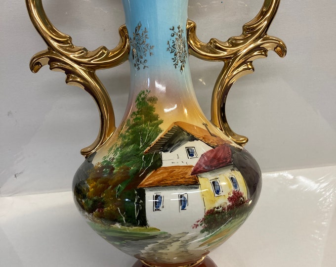 Portugal Hand Paint Porcelain Vase Pereiras Valado