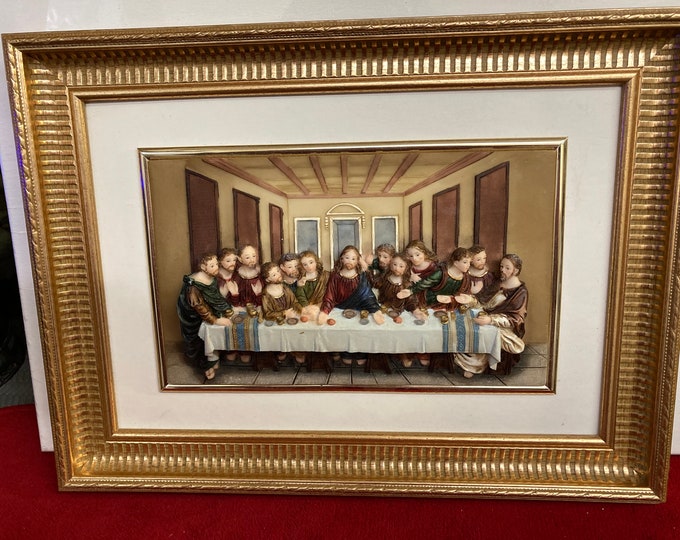 Florentine Figural  Collection .The Last Supper 3-D Plaque Wall Décor