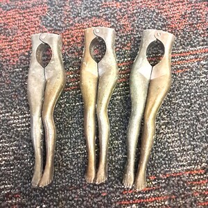 ONE Vintage  Brass Metal Nutcracker Legs – Novelty Kitchen Tool