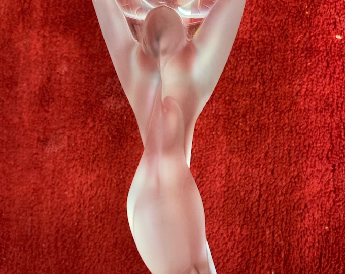 Authentic Faberge Snow Dove Champagne Flutes