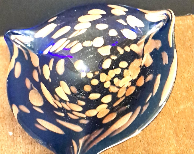 Murano Art Glass Bowl , Cat