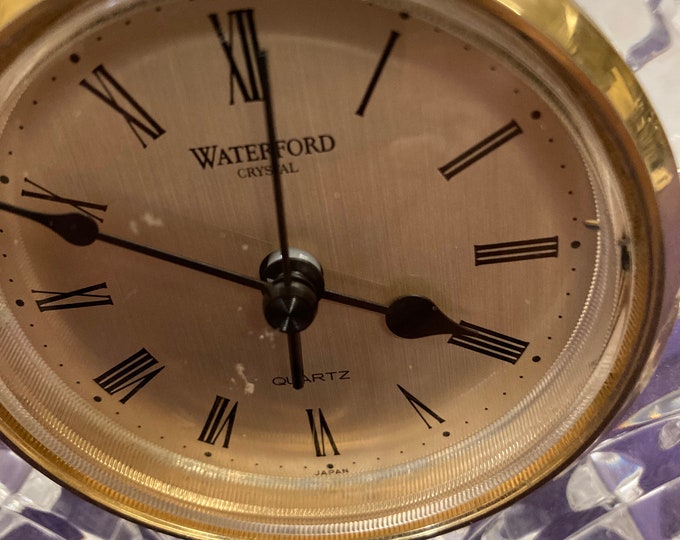 Waterford Crystal Octogonal Mantel/Desk  Clock