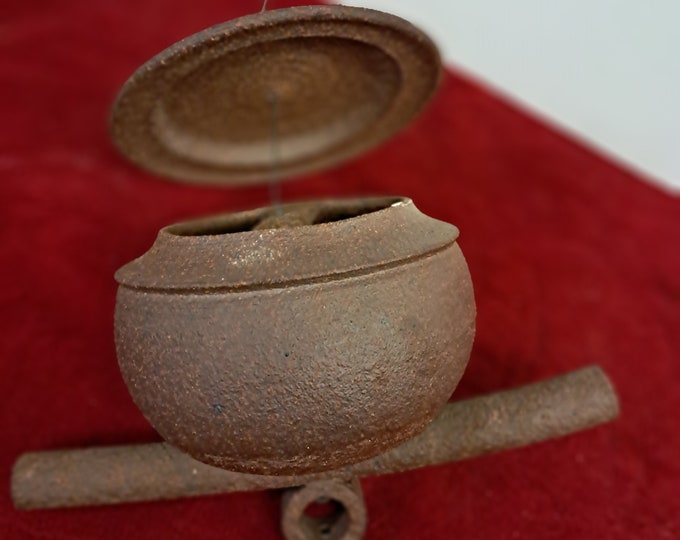 Handmade Oriental Stoneware Bird Feeder