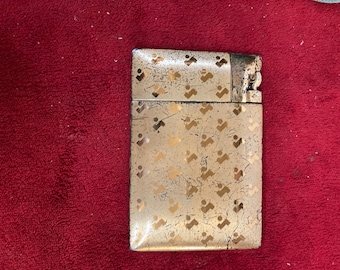 Vintage Elgin American Magic Action Lite-O-Matic Brass Cigarette Case Lighter