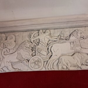 Thor Lopez Original Style Plaster Sculpture Assyrian / Persian Battle Wall Decore' image 1