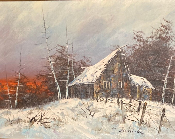H.Fredricks   Artwork .Oil on Canvas Painting