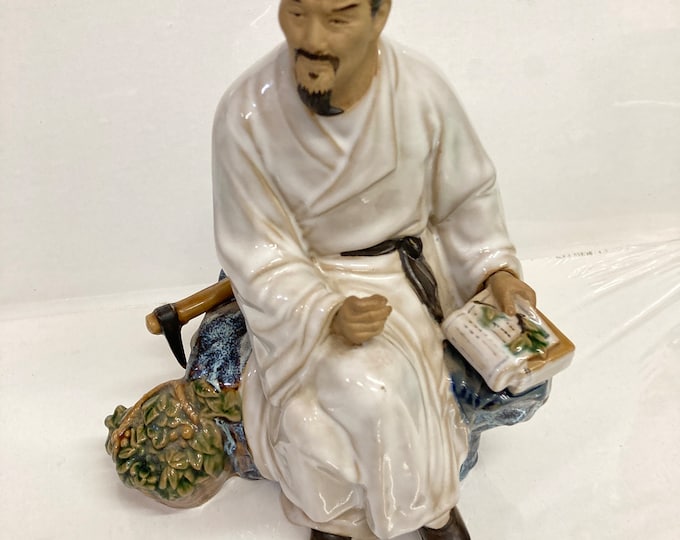 Shiwan Pottery Figurine Li Shizhen By China TOP Artist Liu Zemian