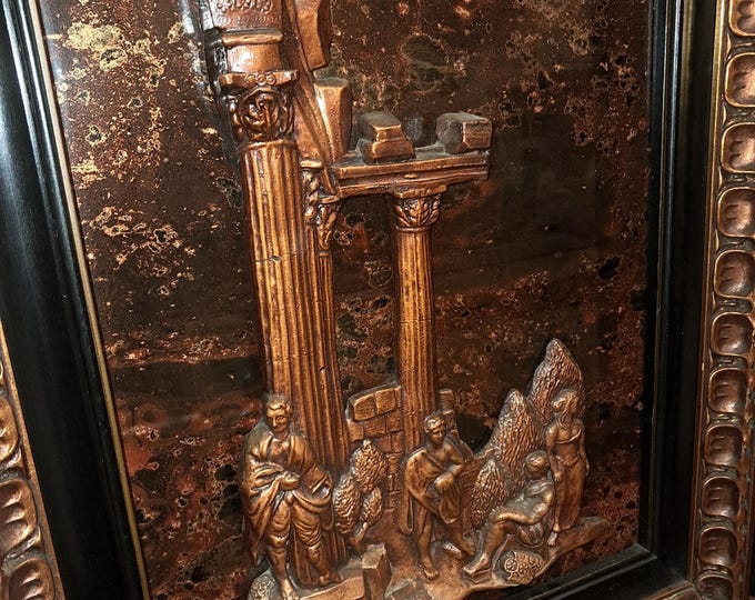 Wax Roman  Vintage 3 D Sculpture Art