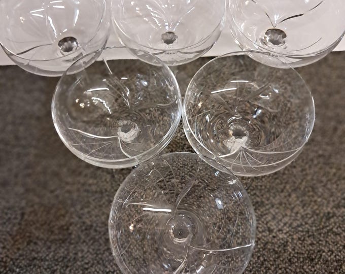 Set of 6 Spiegelau champagne glasses