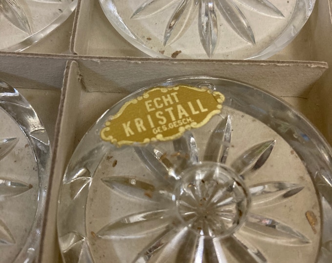 12 Echt Bleikristall Lead Crystal Candle Holders