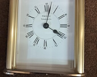 Tiffany & Co. Brass Portfolio Quartz Desk Clock - Etsy