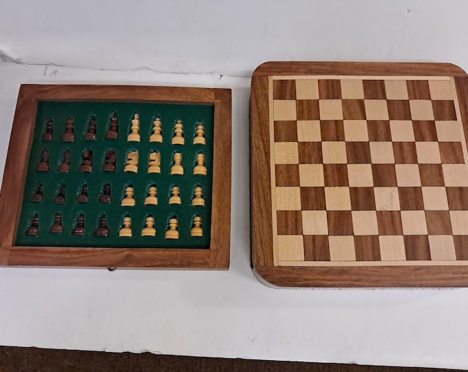 Handmade Luxury  Wooden Drawer Chess  Set