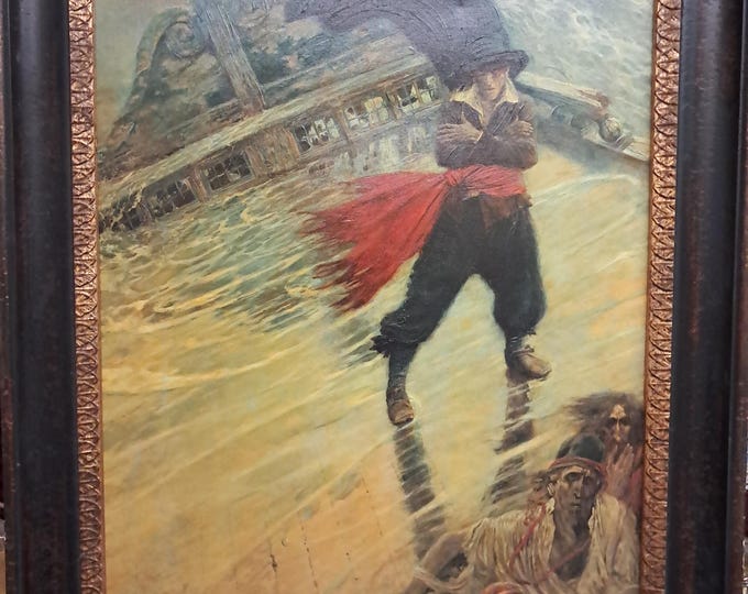 The Flying Dutchman by Howard Pyle Oil On Canvas Painting