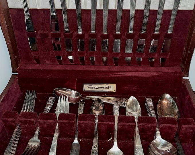 Vintage Community Silver Plate  , 58  pieces, 1930's