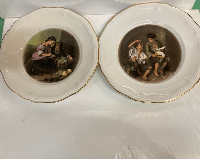 Two  1930 JKW Germany Rosenthal Cabinet Plate