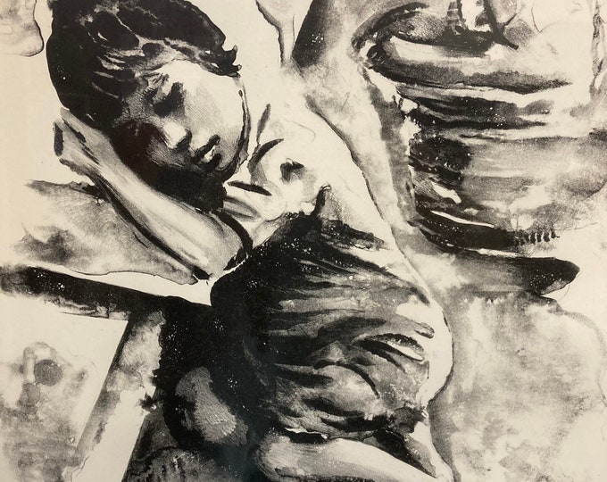 Sandu Liberman's Limited Edition Lithograph , Signed  and  Numbered