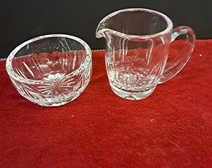 Waterford Crystal Creamer & Sugar Bowl Set