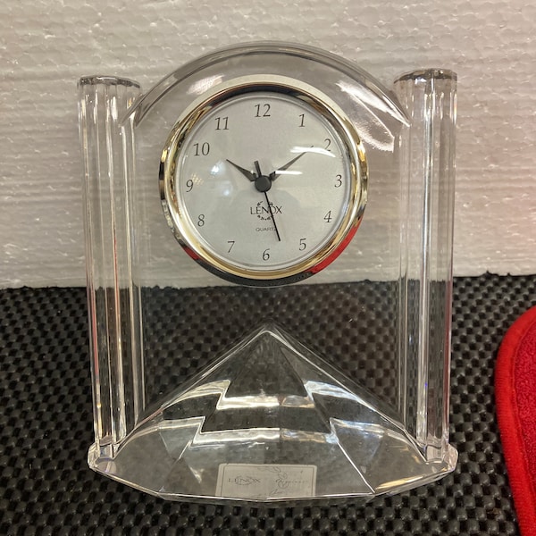 Lead Crystal Clock Etsy