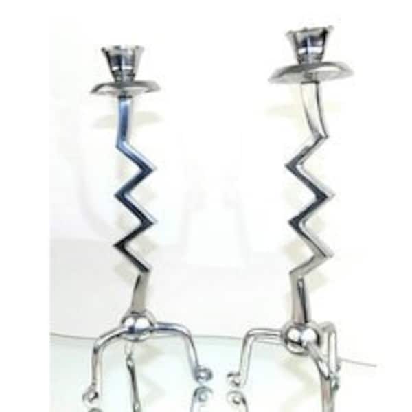 Zig Zag Candle Holder Etsy